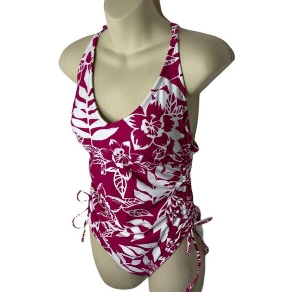 Kona Sol Side-Cinch Tropical Modern One Piece Small - Picture 6 of 9